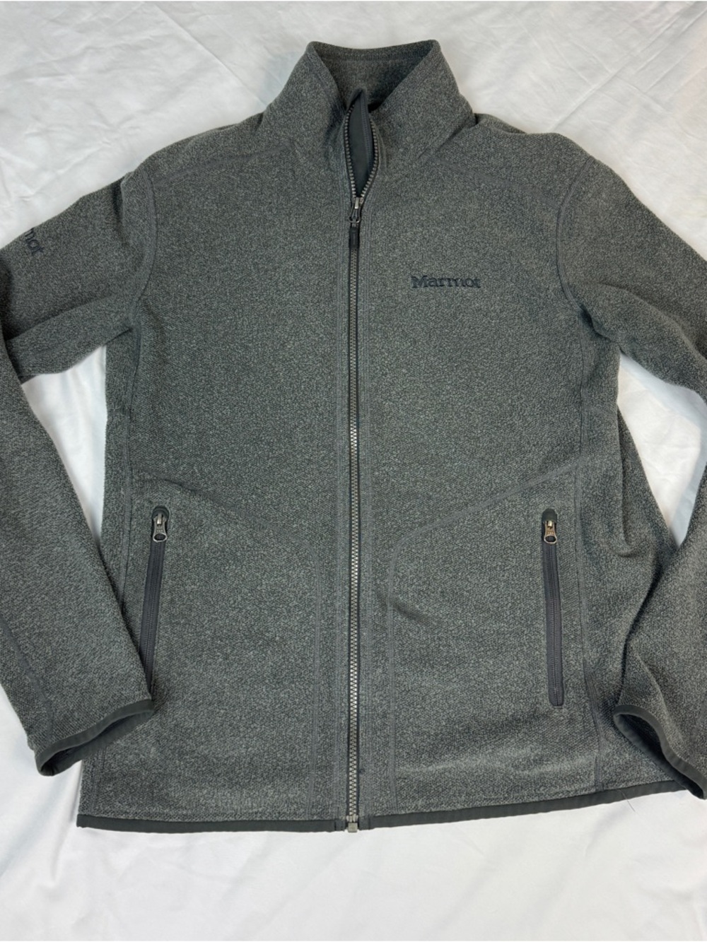 Marmot Dark Gray Full-Zip Softshell Jacket M